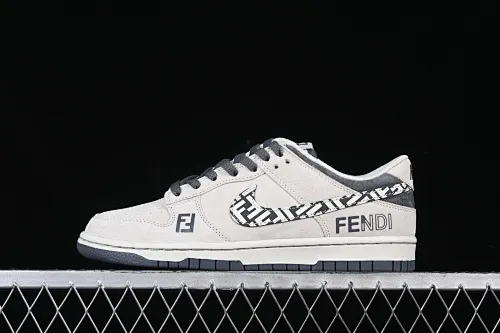 All categories Nk SB Dunk Series Nk SB Dunk Low High-end customized low-top sneakers Nk SB Dunk Low Fendi co-branded Presbyopia hook Anniversary high-end customized low-top casual sneakers DJ2024-046